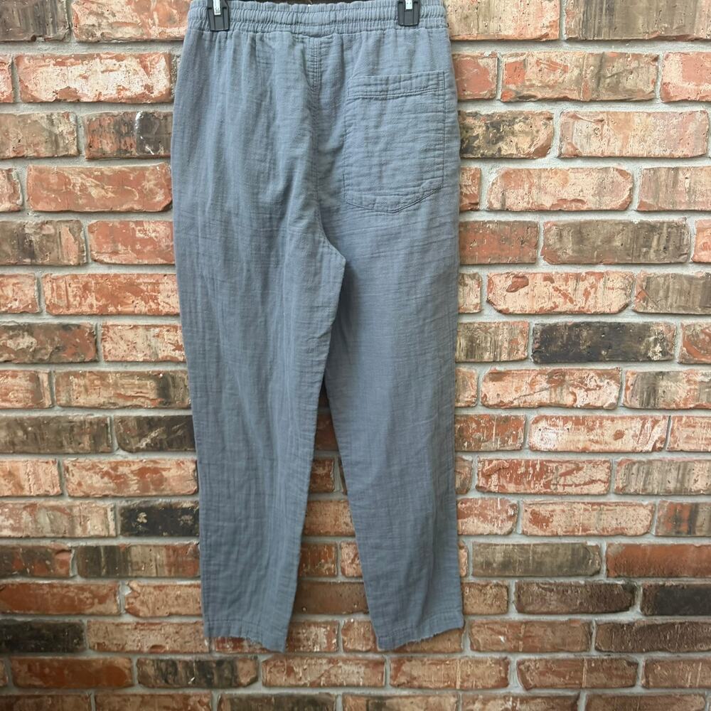 Vilebrequin Gray Linen Pants Pull On Size Medium Pull On Casual Slash Pockets - Picture 2 of 4